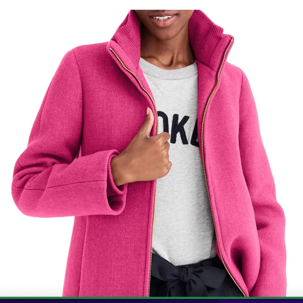 J. Crew Lodge Coat in Italian Stadium-Cloth Wool